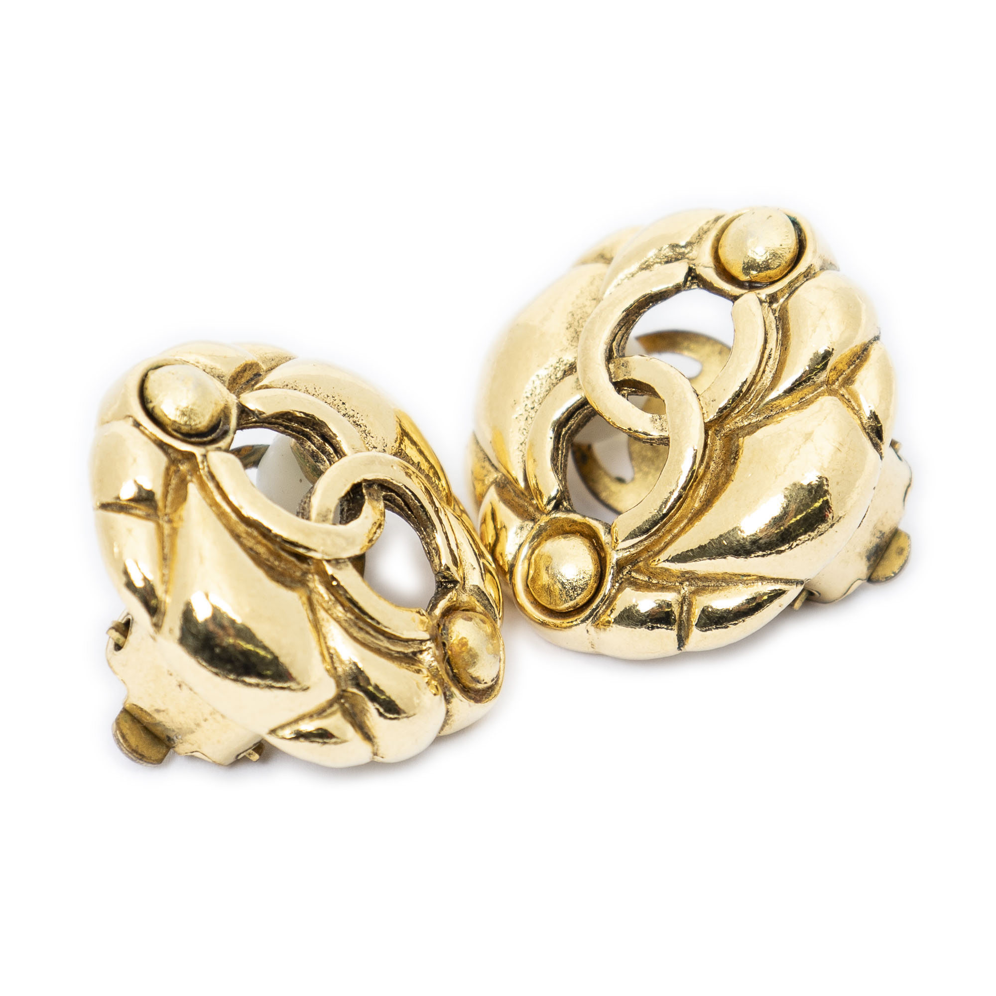 Chanel Cc Clip On Earrings 665$